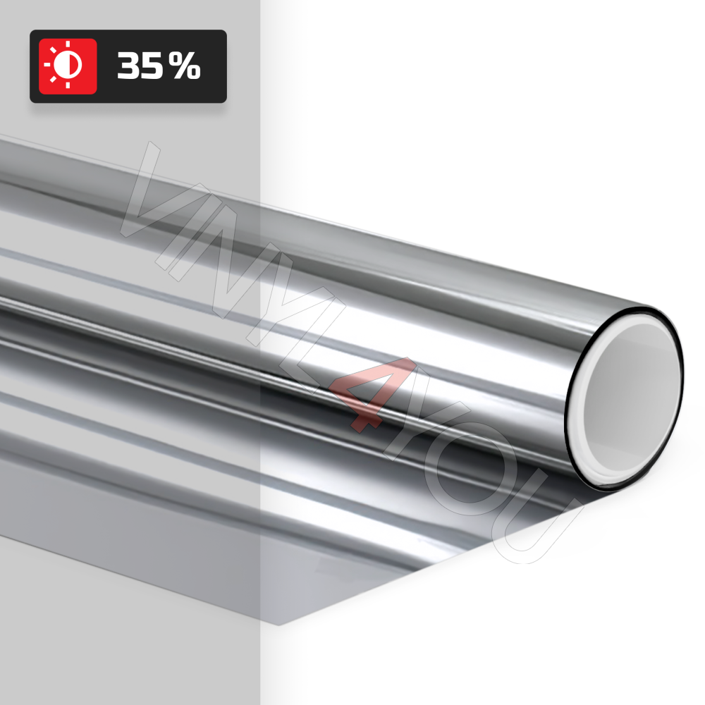Зеркальная тонировочная пленка SHG SILVER R 35%