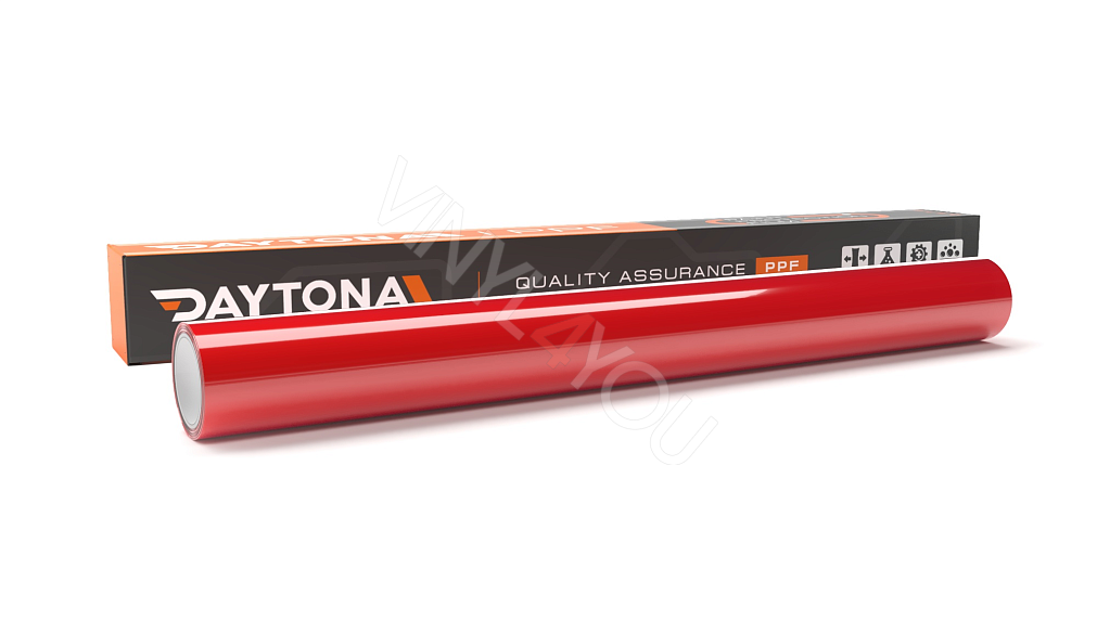 Глянцевая полиуретановая пленка Насыщенный Красный DAYTONA PPF S200 Ferrari Red