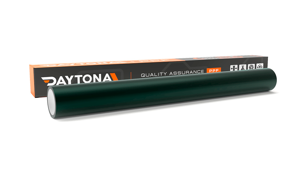 Сатиновая полиуретановая пленка Темно-зеленый Металлик DAYTONA PPF S200 Satin Venom Green